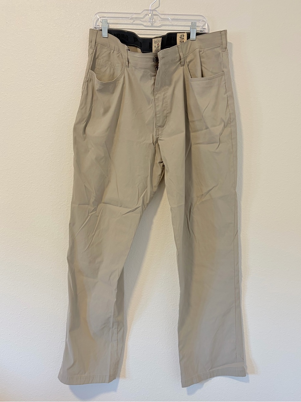 RedHead Brand Co Men’s Khaki Utility Trail Pants 42x34 Outdoor Canvas Chino